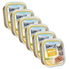 Happy Cat Minkas DUO Pat&eacute; vită și iepure 6 x 100 g