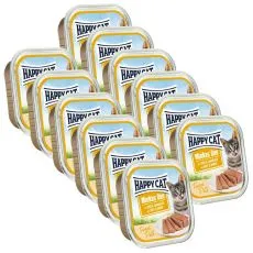 Happy Cat Minkas DUO Pat&eacute; vită și iepure 12 x 100 g