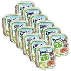 Happy Cat Minkas DUO Pat&eacute; carne de pasăre și miel 12 x 100 g