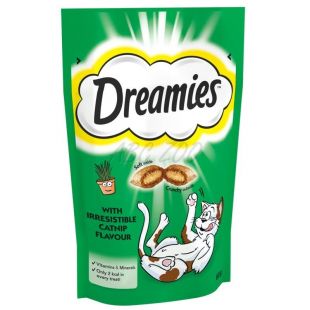 Tratamente Dreamies cu iarba pisicii 60 g