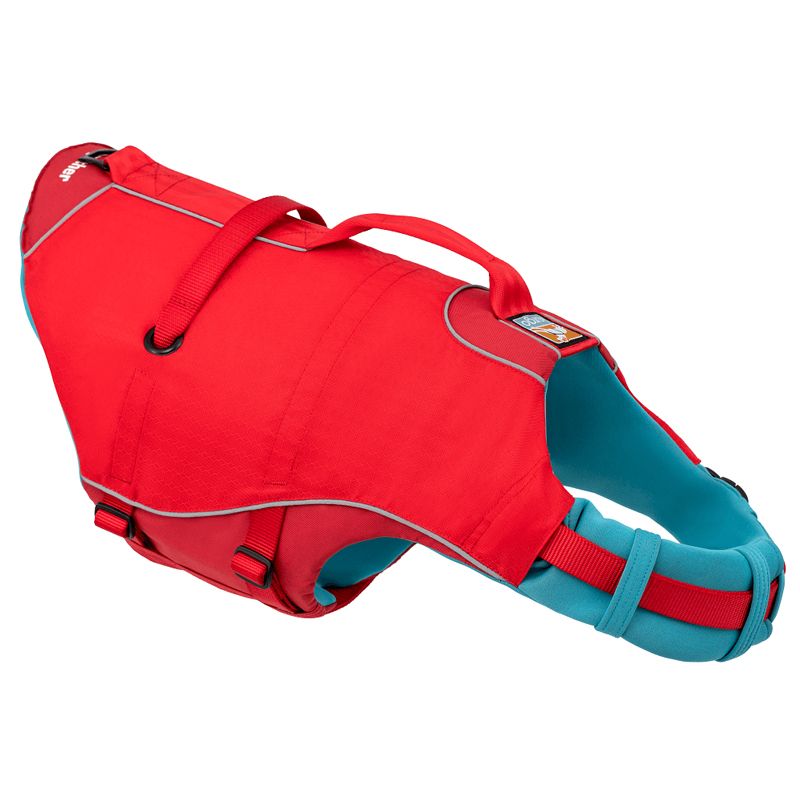 Kurgo Surf N Turf Dog Life Jacket Vesta de înot pentru câini, XS roșu