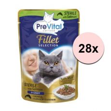 PreVital Fillet Selection Sterile somon în sos 28 x 85 g