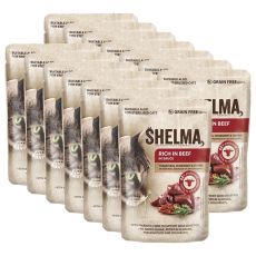 Shelma Cat de carne de vită-paradise-ierburi în sos 14 x 85 g