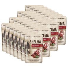 Shelma Cat de carne de vită-paradise-ierburi în sos 28 x 85 g