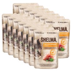 Shelma Cat de pui-paradise-ierburi în sos 14 x 85 g