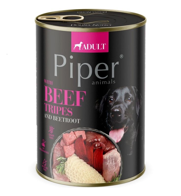 Conservă Piper Adult cu burtă de vită și sfeclă roșie 400 g