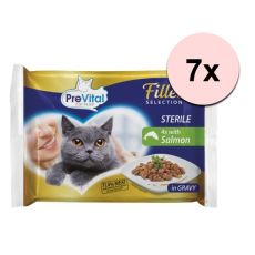 PreVital Fillet Selection Sterile somon în sos 28 x 85 g