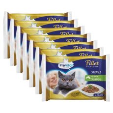 PreVital Fillet Selection Sterile somon în sos 28 x 85 g