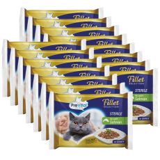 PreVital Fillet Selection Sterile somon în sos 60 x 85 g