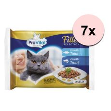 PreVital Fillet Selection ton/păstrăv în jeleu 28 x 85 g
