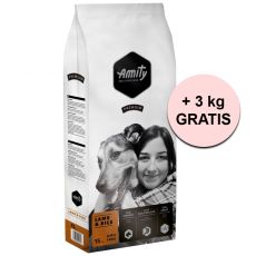 Amity Premium Lamb and Rice 15 kg + 3 kg GRATUIT