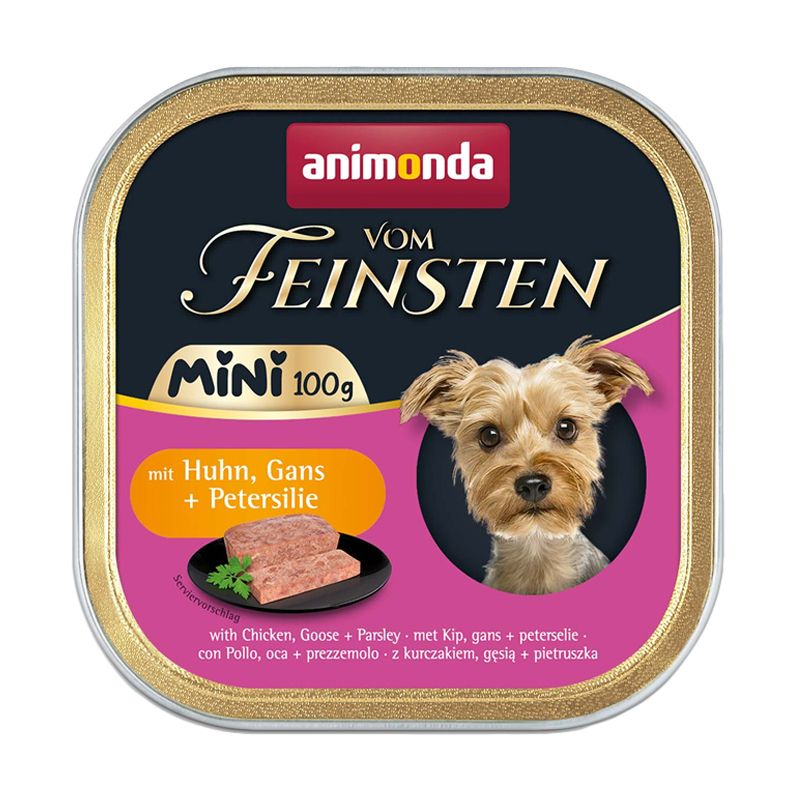 Animonda Vom Feinsten Adult Mini - pui, gâscă și pătrunjel 100 g