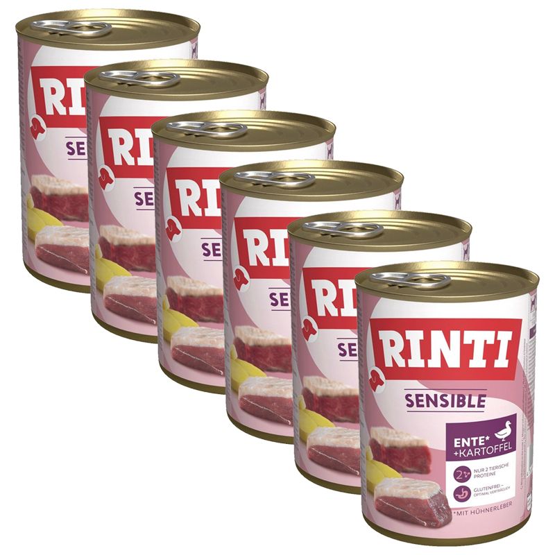 Conservă RINTI SENSIBLE rață, ficat & cartofi 6 x 400 g