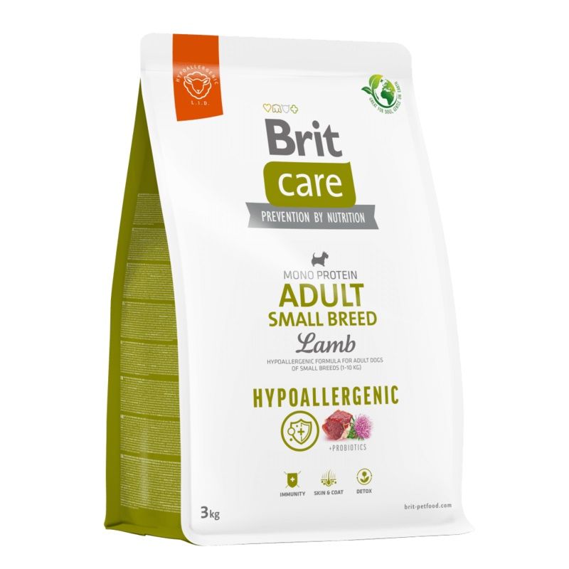 Brit Care Dog Hypoallergenic Adult Small Breed Lamb 3 kg