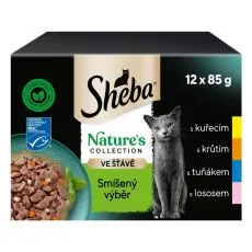 Sheba Natures Collection Pliculețe cu alegere mixtă &icirc;n sos 12 x 85 g