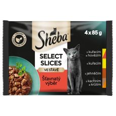 Sheba Select Slices Pliculețe Selecție suculentă 4 x 85 g