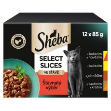 Sheba Select Slices Pliculețe Selecție suculentă 12 x 85 g