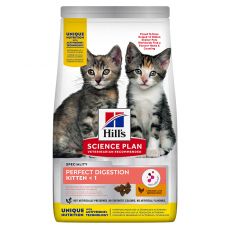 Hill's Science Plan Perfect Digestion pentru pisoi cu pui și orez brun 1,5 kg