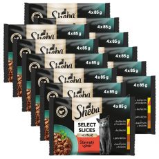 Sheba Select Slices Pliculețe Selecție suculentă 12 x (4 x 85 g)