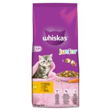 WHISKAS Junior cu carne de pui 14 kg - AMBALAJ DETERIORAT