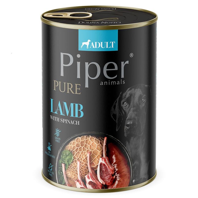 Conservă Piper Pure cu miel și spanac 400 g