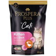 Prospera Plus Kitten rață și fasole verde pliculeț 85 g