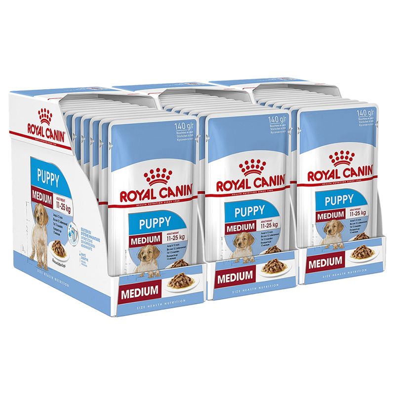 Pliculeț Royal Canin Medium Puppy 30 x 140 g