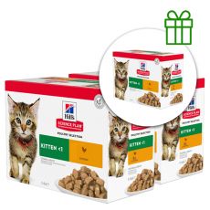 Hill's Science Plan pentru pisoi cu pui 12 x 85 g, 2+1 GRATUIT