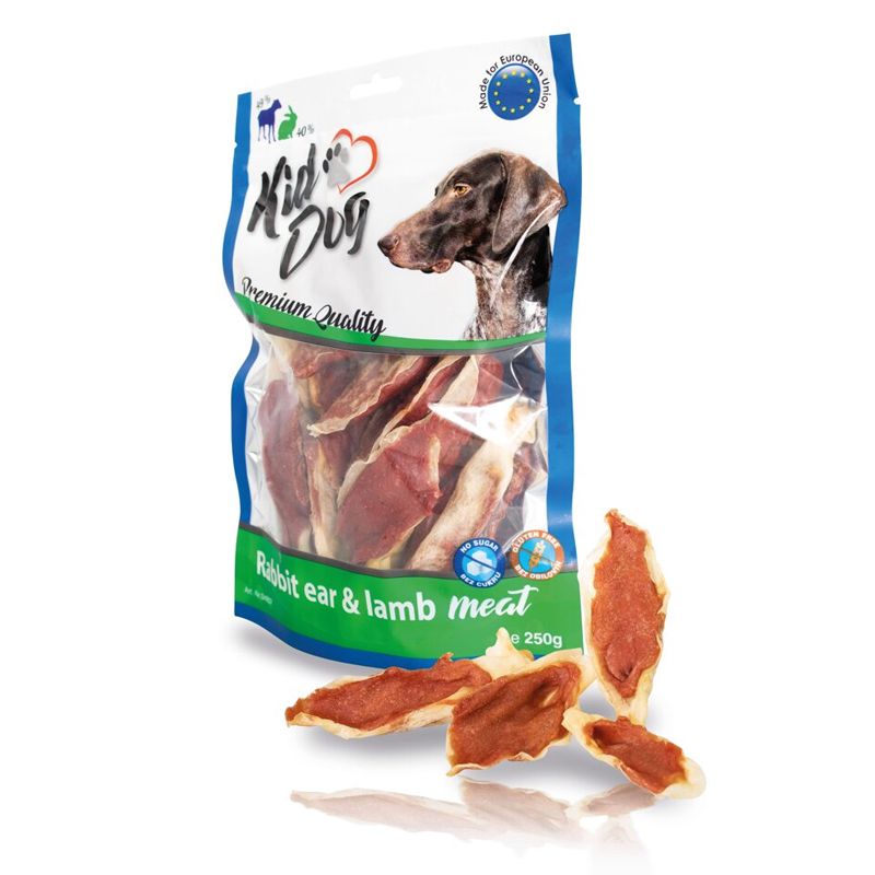 Kid Dog Ureche de iepure cu carne de miel 250 g