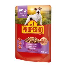 Propesko Dog Plic vită-iepure în sos 100 g