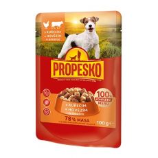 Propesko Dog Plic pui-vită în sos 100 g