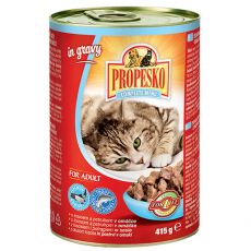 Propesko Cat Conservă cu somon și păstrăv în sos 415 g