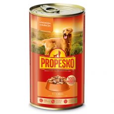 Propesko Dog Conservă cu vită și pui în sos 1240 g