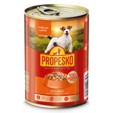 Propesko Dog Conservă cu pui și ficat în sos 415 g