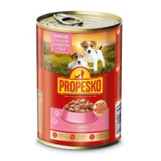 Propesko Dog Conservă Junior cu vițel și pui în aspic 415 g