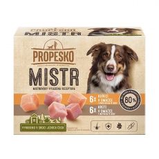 Propesko MISTR Dog Plic cu pui/curcan în sos 12 x 85 g