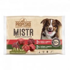 Propesko MISTR Dog Plic cu vită/vânat în sos 4 x 85 g