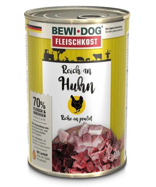 Conservă BEWI DOG – Chicken, 400g