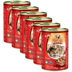 Propesko Cat Conservă cu vită și ficat în aspic 6 x 415 g