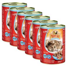 Propesko Cat Conservă cu somon și păstrăv în sos 6 x 415 g