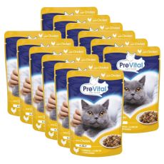 PreVital Cat cu pui în aspic 12 x 100 g