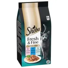 Sheba Fresh & Fine pui și somon 6 x 50 g
