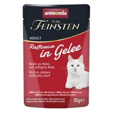 Animonda Vom Feinsten Raffinesse In Gelee pui & vită în aspic 85 g
