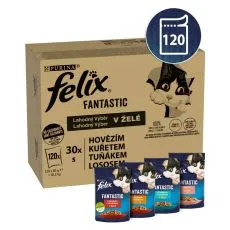 FELIX Fantastic Multipack selecție delicioasă &icirc;n jeleu 120 x 85 g