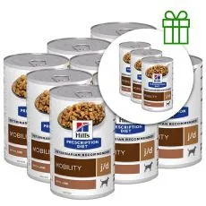Hill's Prescription Diet j/d Bidon pentru &icirc;ngrijirea articulațiilor pentru c&acirc;ini 370 g, 9+3 GRATUIT