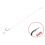 Delphin FLR Quickstop 8cm / 0,25mm / BARB 8 / 6buc