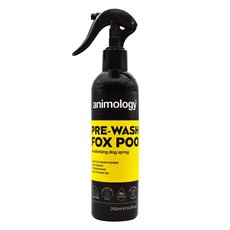 Animology Pre-Wash Fox Poo Spray împotriva mirosurilor puternice pentru câini 250 ml