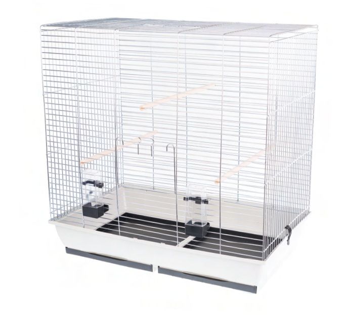 Covilie pentru păsări GONZO zinc - 78 x 47,5 x 79 cm GRI DESCHIS