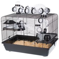 Cuşcă pentru hamster, GALAXY + TERRACE NEAGRĂ