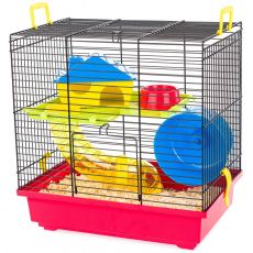TEDDY 1 COLOR - cuşcă pentru hamsteri ROȘIE
